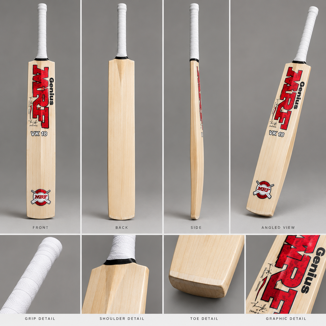 Premium Kashmiri Willow Cricket Bat | For Adults - Image 3